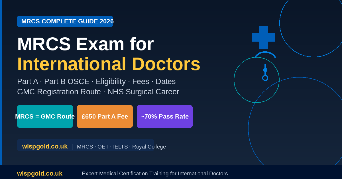 MRCS exam for international doctors